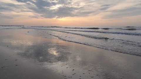 Sea Wave on the beach Stock Footage 117458426