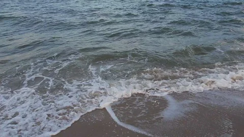 Sea Wave on the beach Stock Footage 117458813