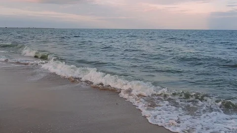 Sea Wave on the beach Stock Footage 117458946