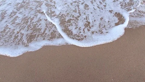 Sea Wave on the beach Stock Footage 117459004