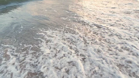 Sea Wave on the beach Stock Footage 117459008
