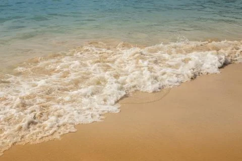 Sea wave on beach Fotos Stock