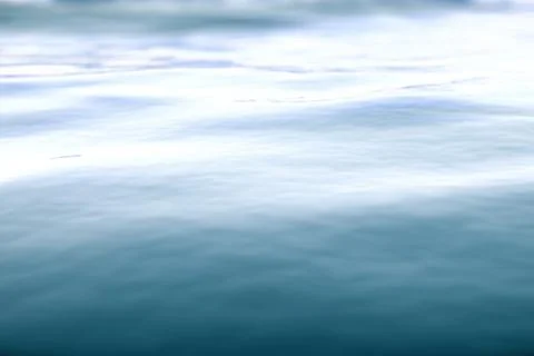 Sea wave close-up, low angle view with bokeh effects. 3d rendering Stock Illustration