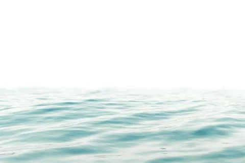 Sea wave close-up, low angle view with bokeh effects. 3d rendering Stock Illustration