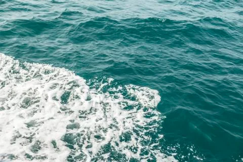 Sea wave close up, low angle view Stock Photos