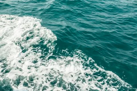 Sea wave close up, low angle view Stock Photos