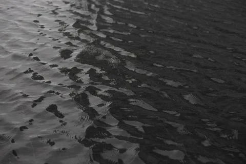 Sea wave close up, low angle view during sunset Foto stock