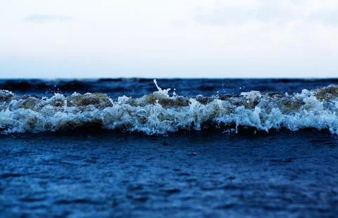 Sea wave close up Stock Photos
