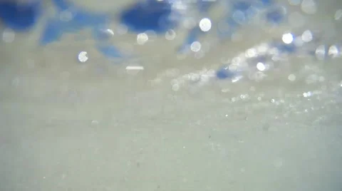 Sea wave crash on the camera Stock Footage 61400618