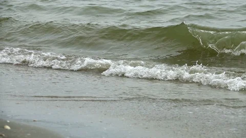 Sea wave crashing Stock Footage 95079793