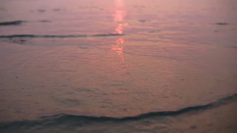 Sea wave during the sunset. Stock Footage 128026843