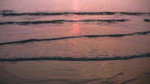 Sea wave during the sunset. Stock Footage 128026970
