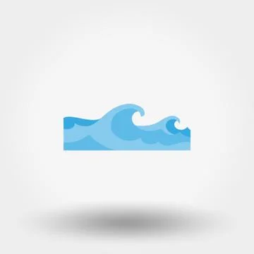Sea Wave icon Stock Illustration