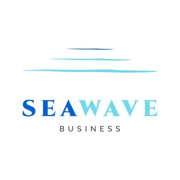 Sea Wave Icon Logo Design Template Stock-Illustration