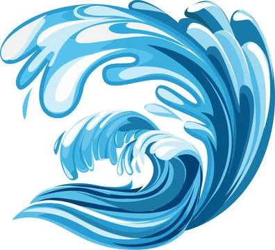 Sea wave Stock Illustration