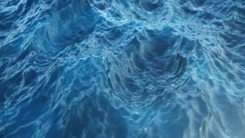 Sea wave low angle view. Ocean water backgorund. Sea or ocean wave close-up view Illustrazione stock