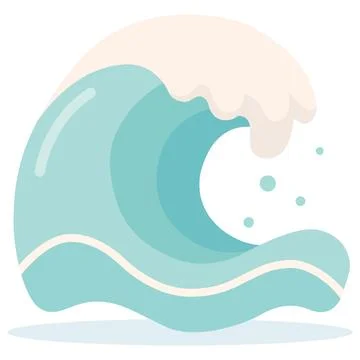 Sea wave ocean vector illustration Stock Illustration