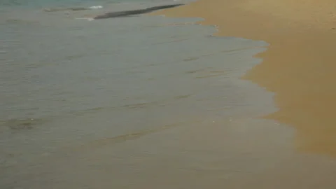 The sea wave rolls onto the shore Vidéo 168213883