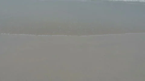 Sea wave on a sandy beach. Background Stock Footage 85921755