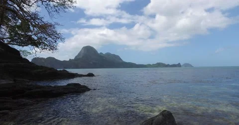 Sea wave on a sandy beach a summer day Stock Footage 61237353