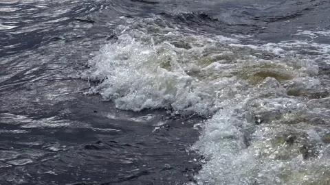 Sea ​​wave from the ship Stock Footage 99514823