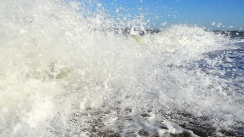 Sea wave. Slow motion. Stock Footage 93594914