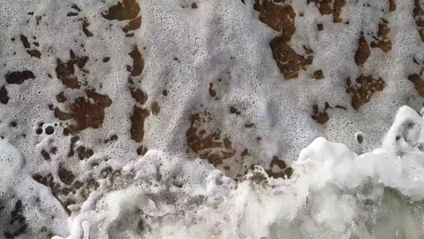 Sea wave slow motion Stock Footage 95390563