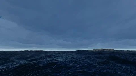 The sea wave before the storm Stock Footage 249058401