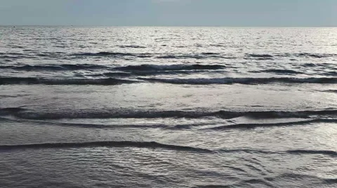 Sea wave before sunset Stock Footage 40728206