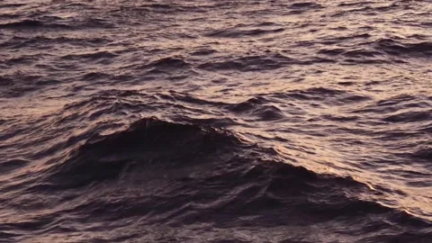 Sea wave on sunset Stock Footage 267111099