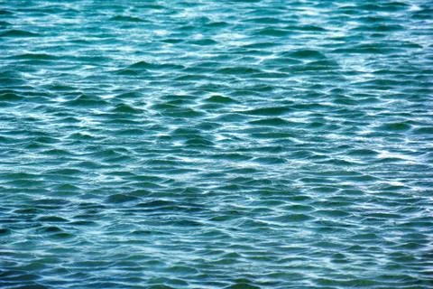Sea wave surface background. Abstract calm blue ocean backdrop Stock Photos