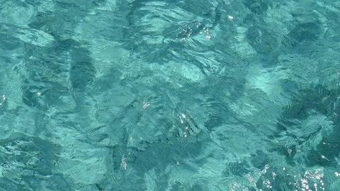 Sea wave texture marine background paradise beach budelli italy Stock Footage 105545699