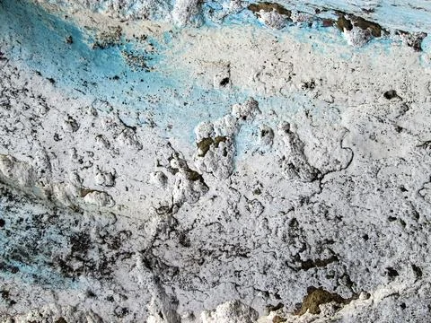 Sea wave. Texture of old blue paint with decay effect. Collapsing art surface Stock Illustration