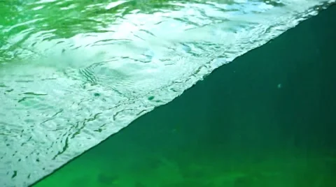 Sea wave through the porthole 库存影片 54900758