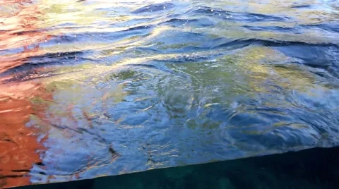 Sea wave through the porthole Stockbeeldmateriaal 56886517