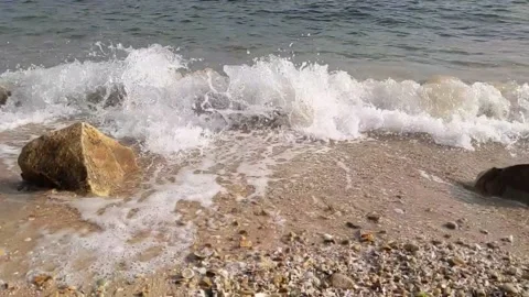 Sea wave tides 스톡 동영상 147170934
