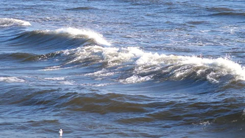Sea waves in 4k slow motion 60fps Stock Footage 99843149