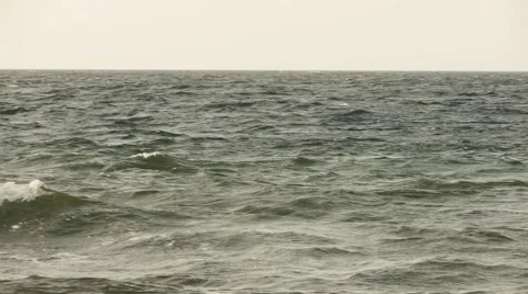 Sea Waves 6 pan from left to right Stock Footage 41972781