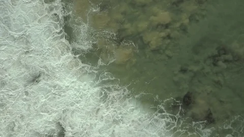 Sea Waves From Above Stock Footage 76242824