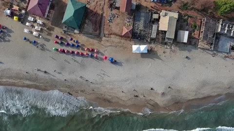 Sea Waves From Above Stockbeeldmateriaal 220154568