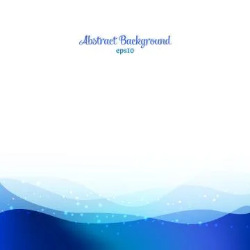 Sea waves abstract background Stock Illustration