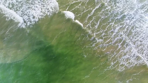 Sea Waves Aerial Stock Footage 73813284