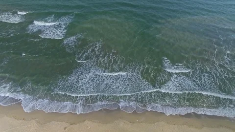 Sea waves and beach Stock Footage 73813469