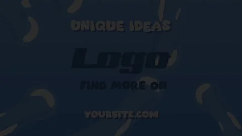 Sea Waves And Bubbles Logo for After Effects After Effects stock