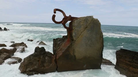 Sea waves and cliffs Stock Footage 7766092