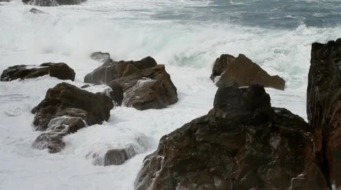 Sea waves and cliffs Vidéo 7766113