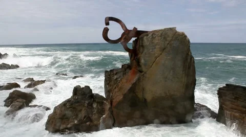 Sea waves and cliffs Stock Footage 7766145