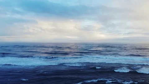 Sea ​​with waves and clouds Stock Footage 137121559