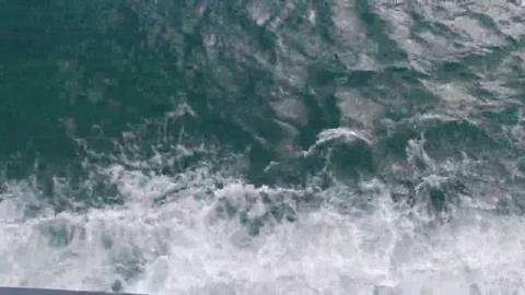 Sea waves and jerry bubbles Stock Footage 69257317