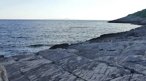 Sea waves and rocks Stock Footage 63450097